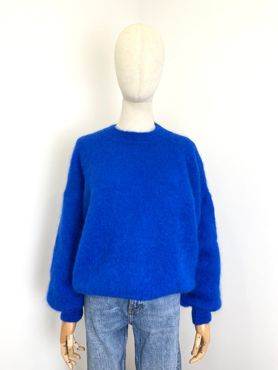 Royal Blauer Pullover Damen