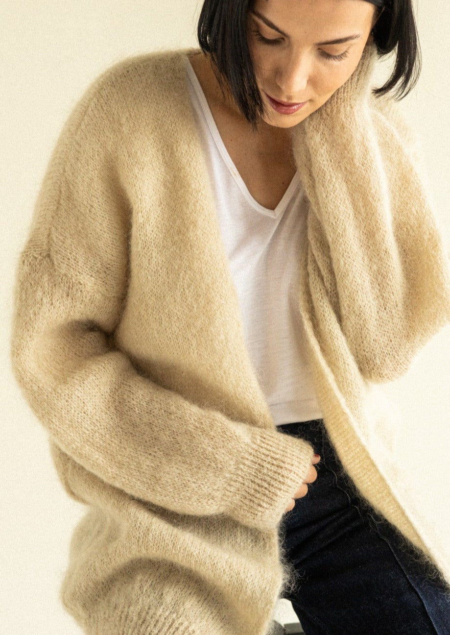 Mohair-Cardigan beige – LOLA Fashion Store