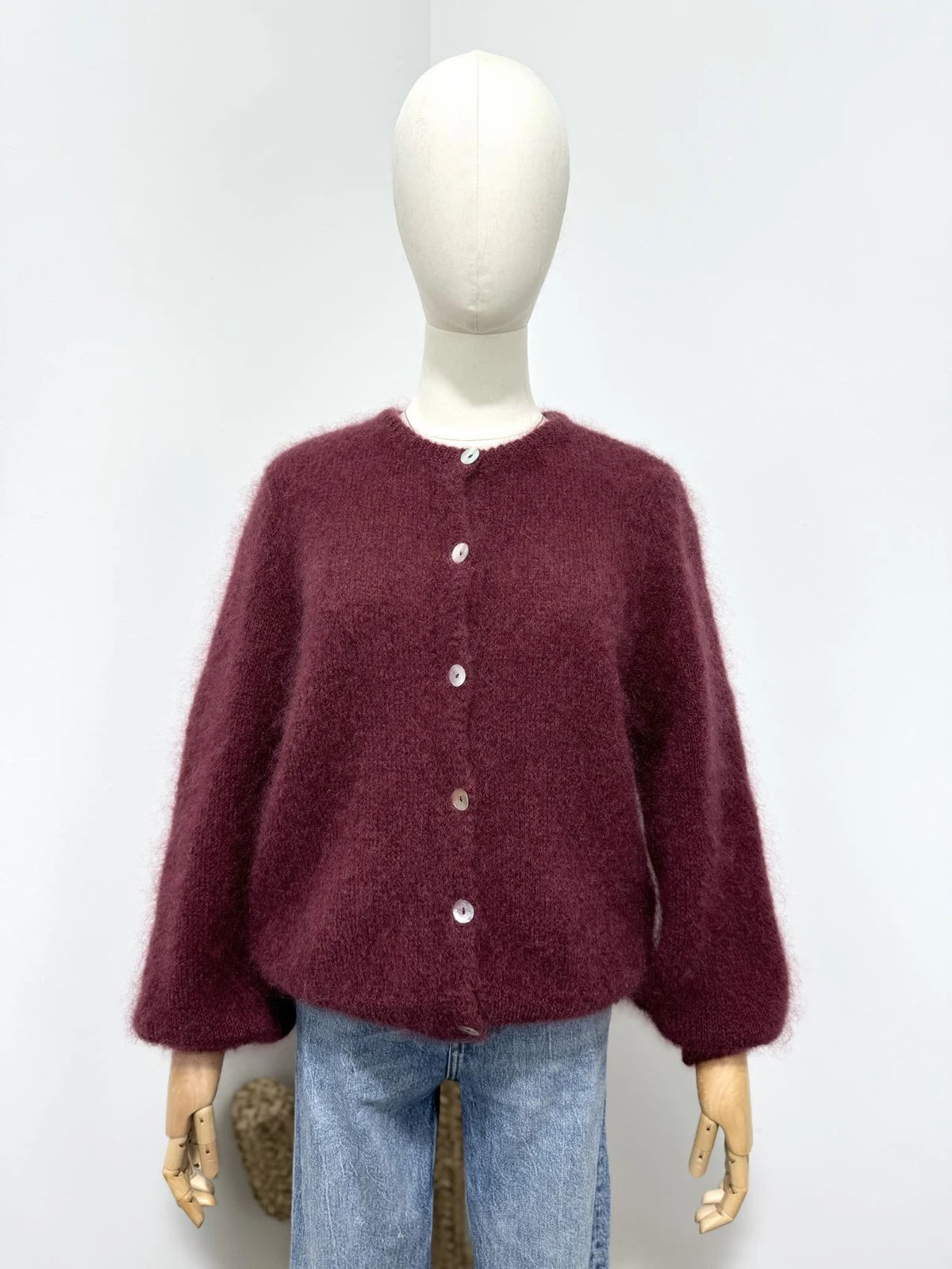 Wendbarer Cardigan-Pullover bordeaux – LOLA Fashion Store