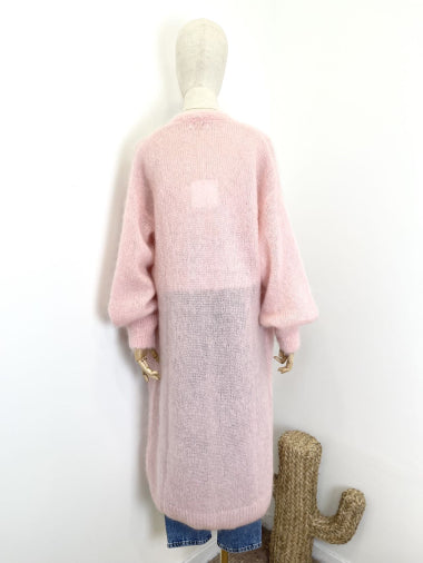 Langer Mohair Cardigan rosé – LOLA Fashion Store