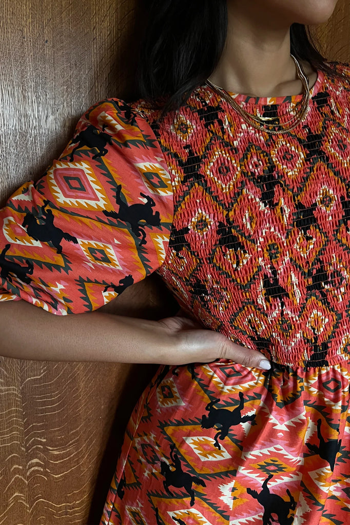 Never Fully Dressed Never Fully Dressed Red Rodeo Midi Dress